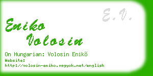 eniko volosin business card